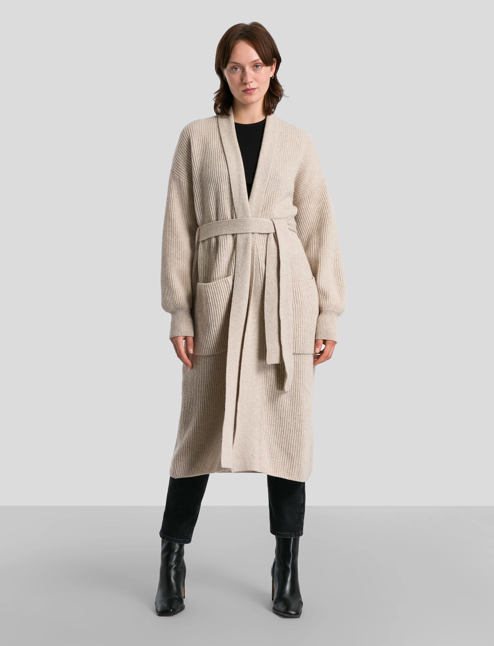 IVY OAK - Knit Coatigan - beige - 2