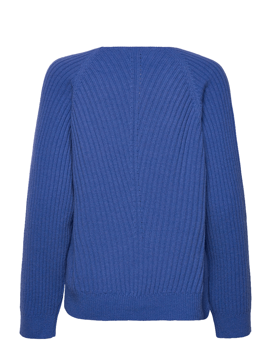 IVY OAK - Heavy Knit V-Neck Jumper - light cobalt blue - 1