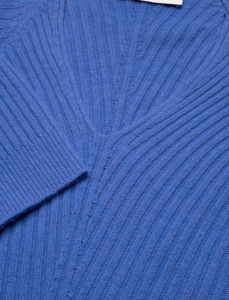 IVY OAK - Heavy Knit V-Neck Jumper - light cobalt blue - 2
