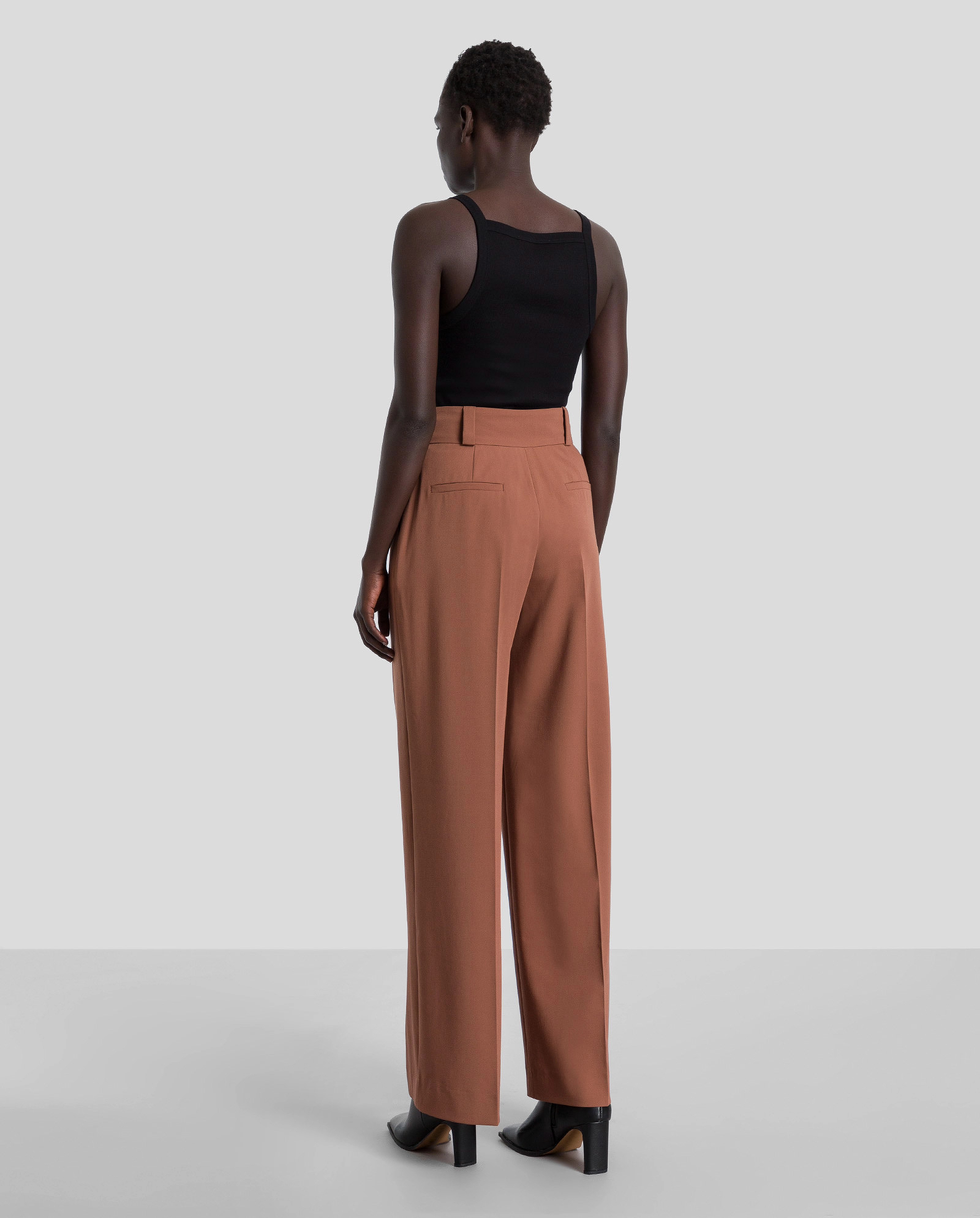 IVY OAK - Wide Leg Pants - mid-brown - 5