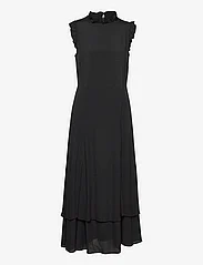 IVY OAK - Midi Length Ruffle  Dress - midi dresses - black - 0