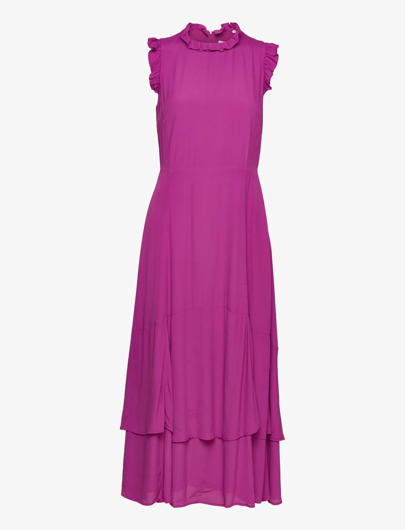 IVY OAK - Midi Length Ruffle  Dress - midi kjoler - deep pink - 0