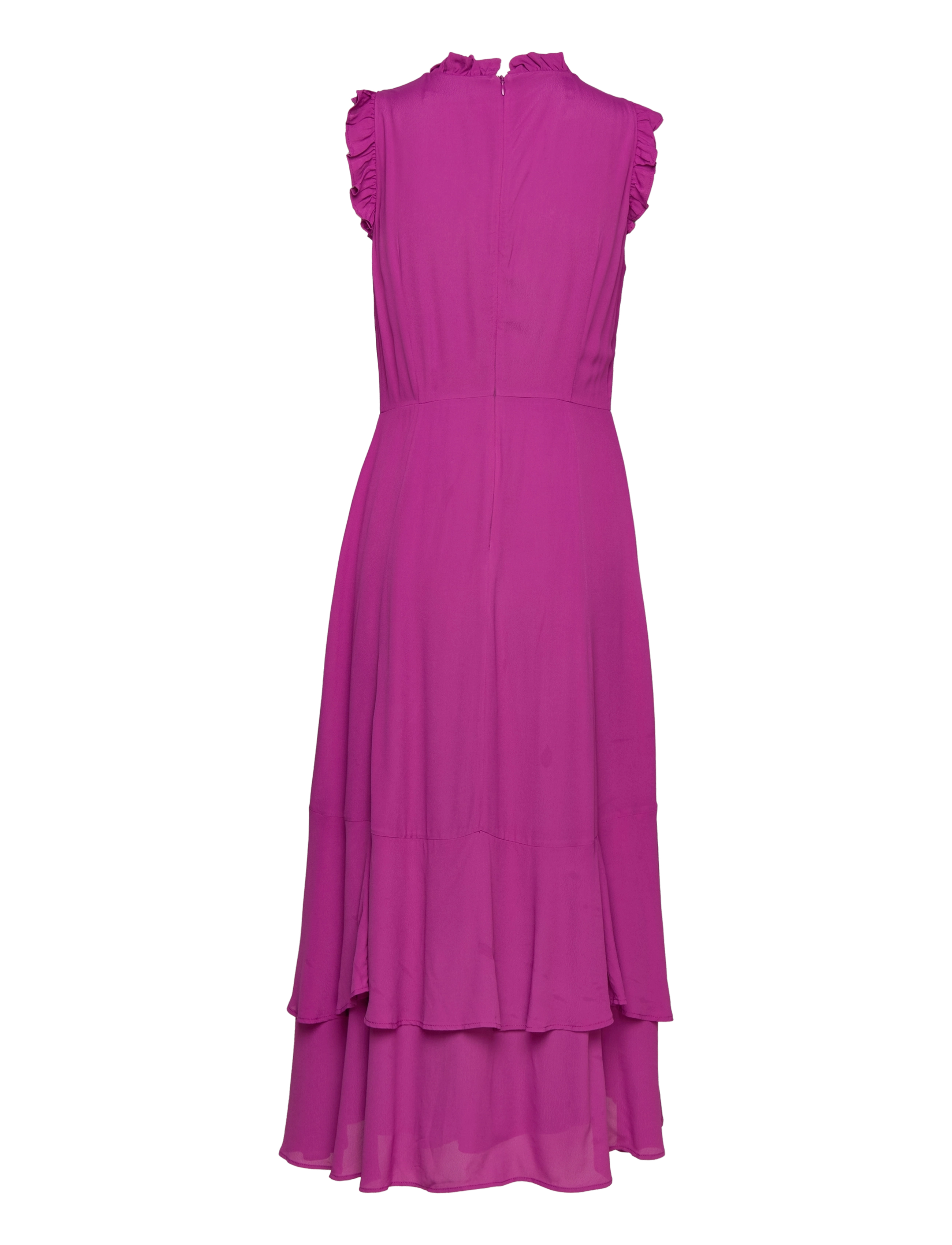 IVY OAK - Midi Length Ruffle  Dress - deep pink - 1