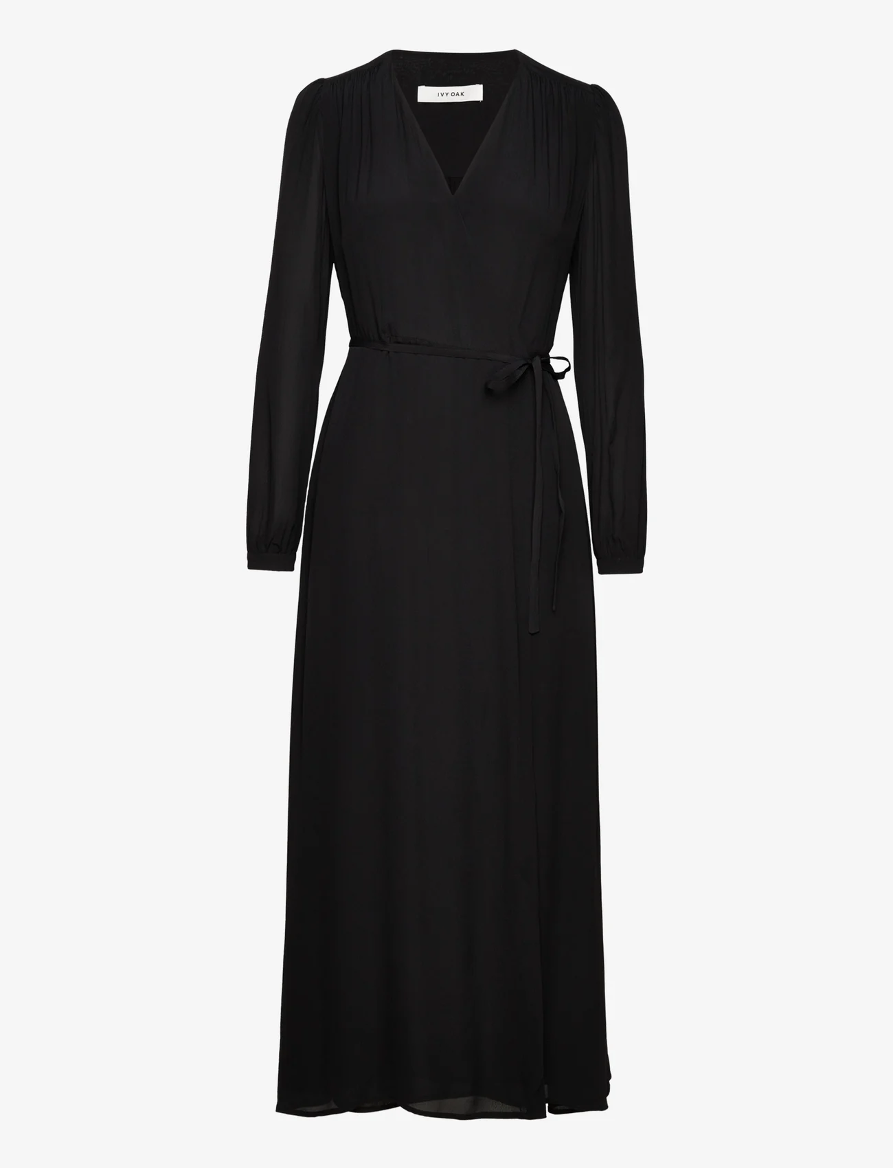 IVY OAK - LIME WRAP DRESS - wrap dresses - black - 0