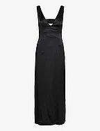 Ankle Legth Strap Dress - BLACK