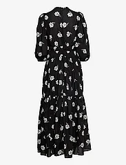 IVY OAK - DERJA GATHERED DRESS MAXI LENGTH - maxi dresses - aop bi-color flower black - 1