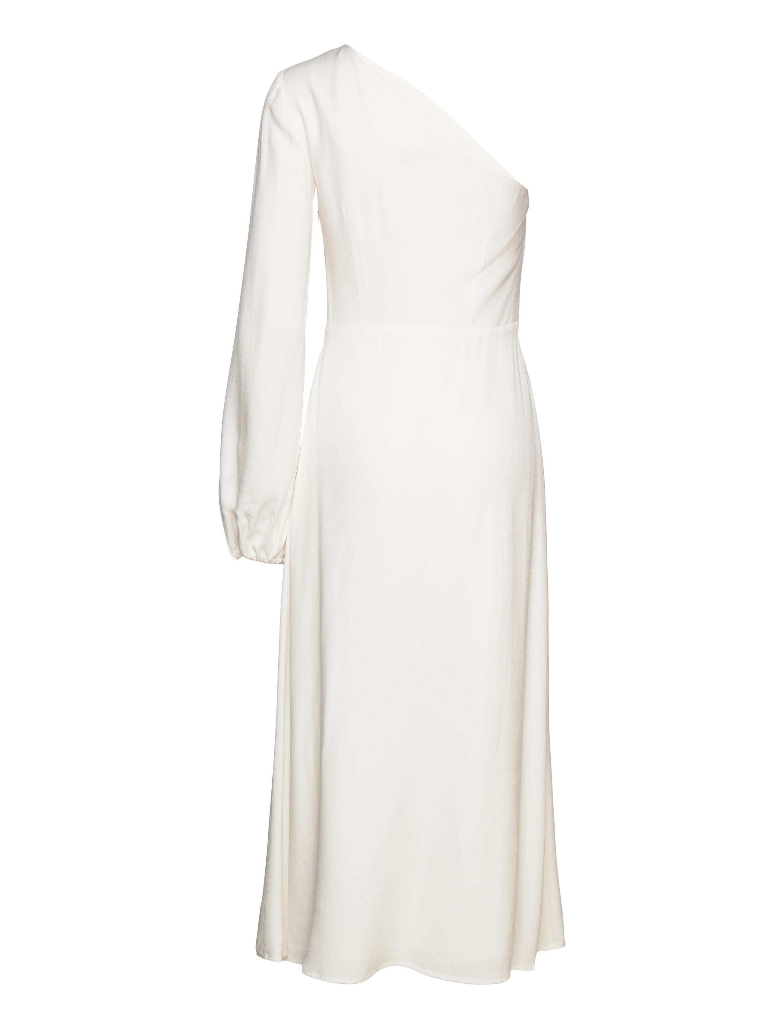 IVY OAK - Long Midi Length 1-Shoulder Dress - midi kjoler - snow white - 1