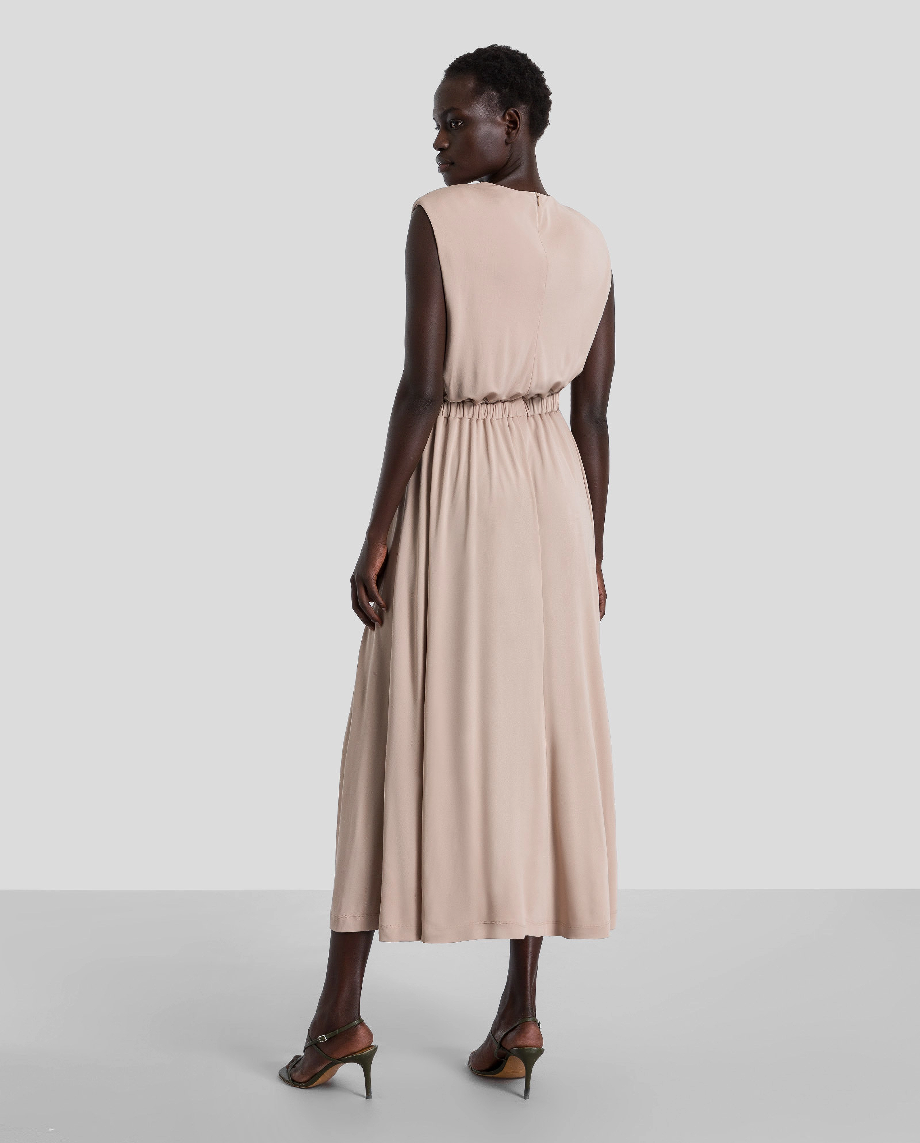 IVY OAK - Long Midi Length Dress - light taupe - 5