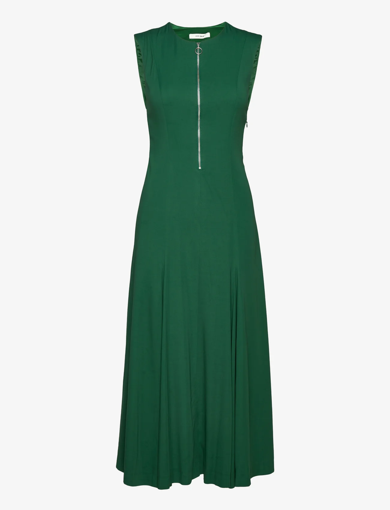 IVY OAK - Long Midi Length Zipped Dress - vidutinio ilgio suknelės - fresh pine forest - 0