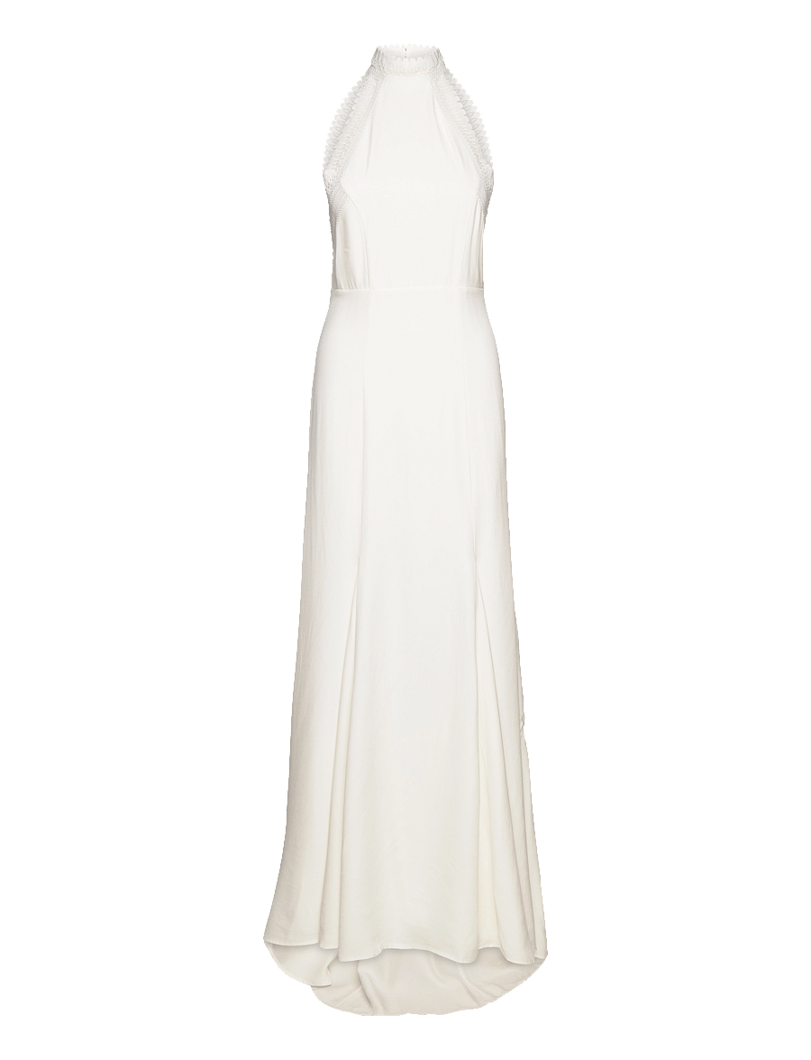 Ivy Oak - Maxi Length Neckholder Dress - brudekjoler - snow white - 0