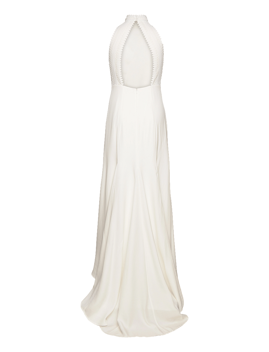 Ivy Oak - Maxi Length Neckholder Dress - brudekjoler - snow white - 1