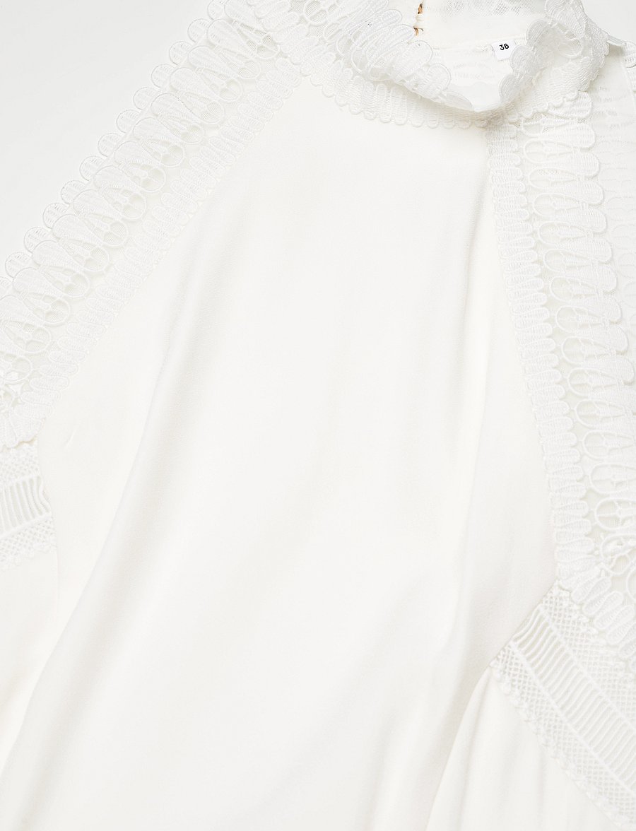 Ivy Oak - Maxi Length Neckholder Dress - brudekjoler - snow white - 2