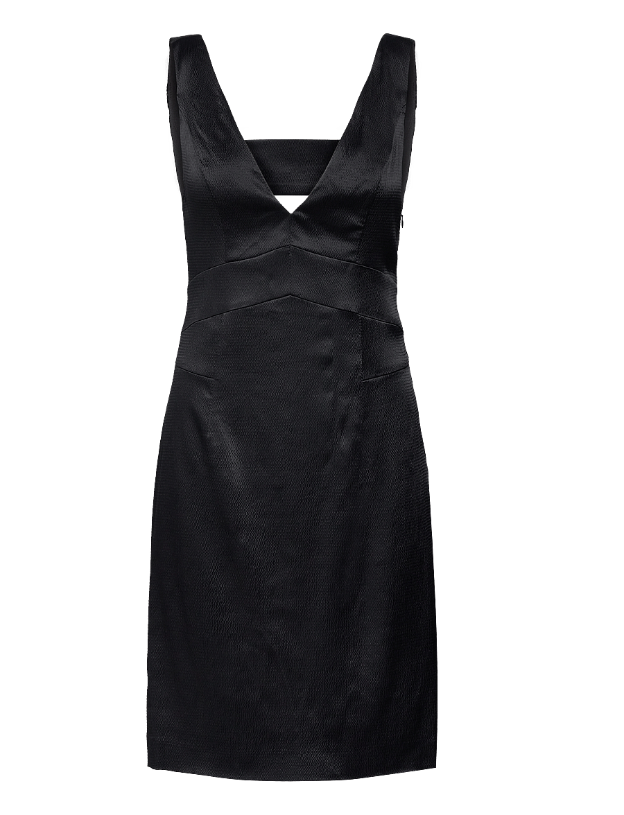 IVY OAK - Long Mini Length Strap Dress - kurze kleider - black - 0
