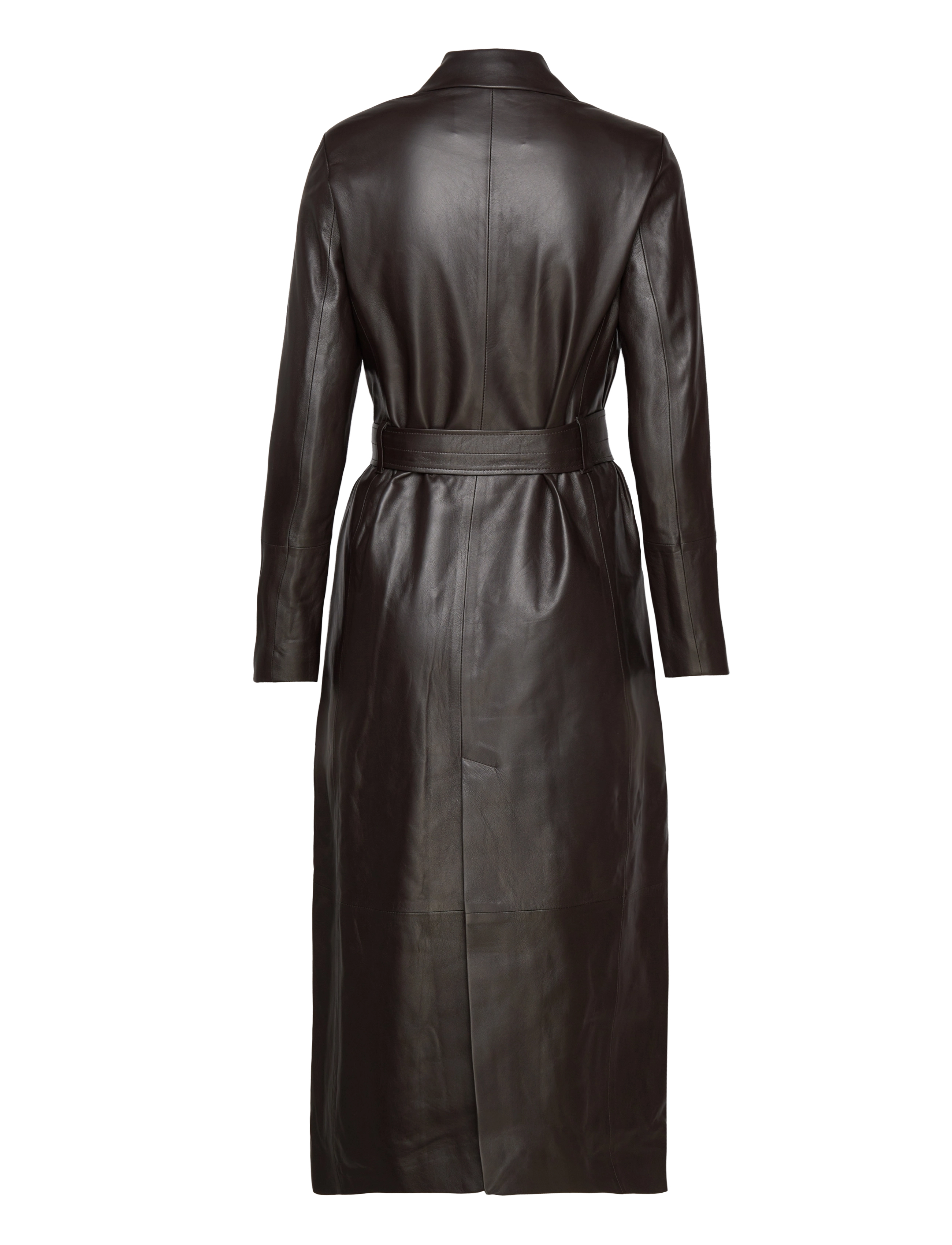 IVY OAK - LIONNE LEATHER TRENCH COAT - chocolate - 1