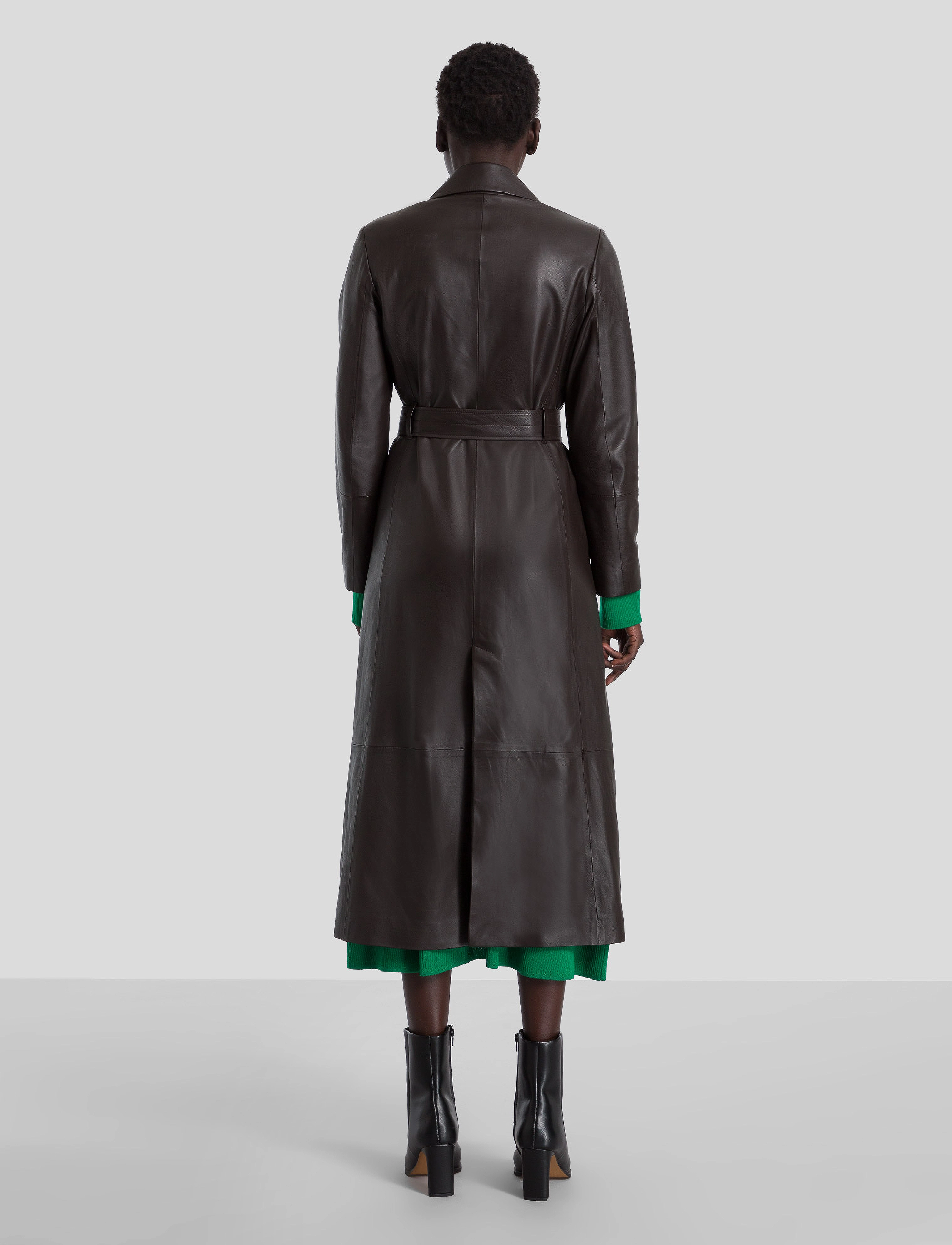 IVY OAK - LIONNE LEATHER TRENCH COAT - chocolate - 5