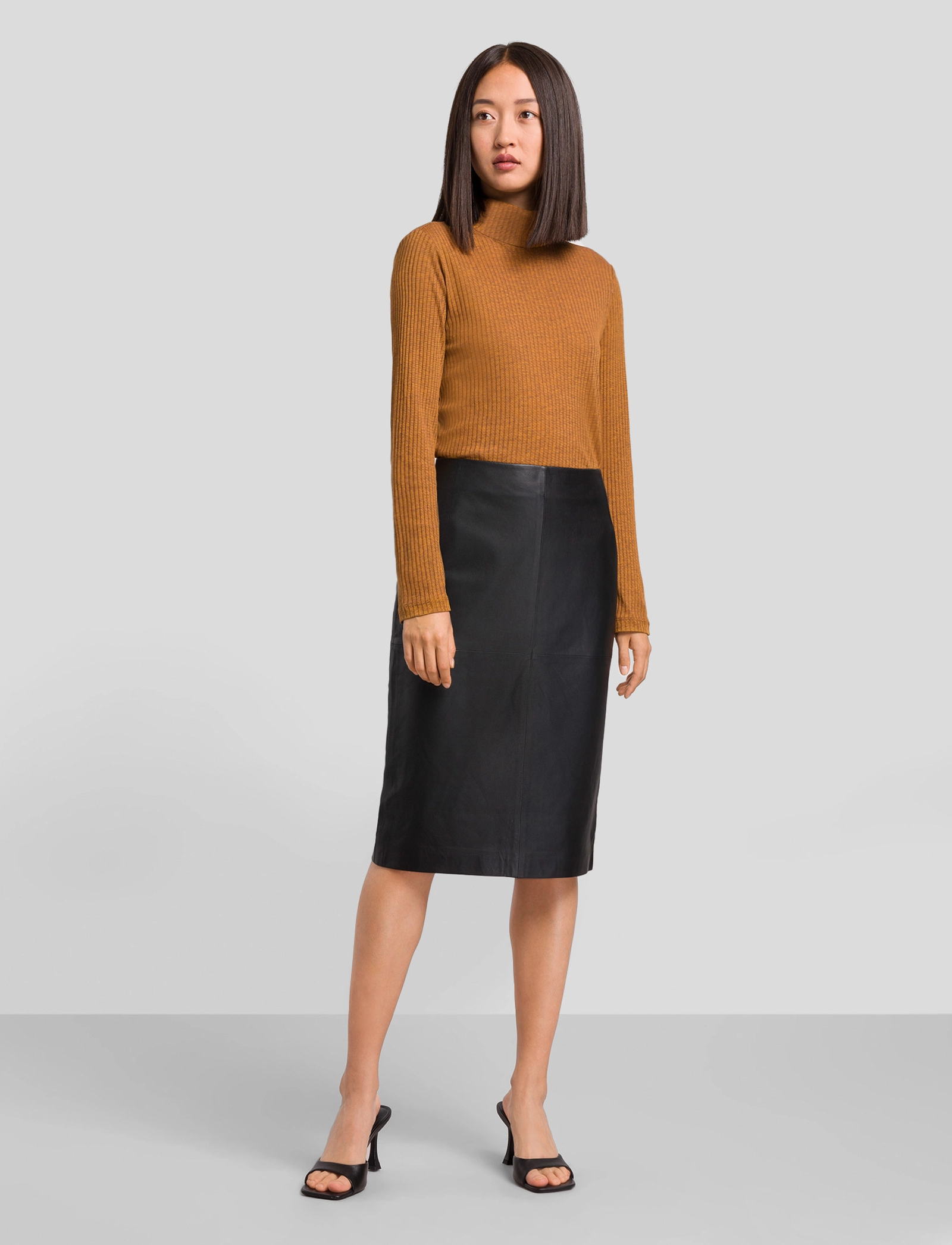 IVY OAK - LIDIA LEATHER PENCIL SKIRT - black - 2