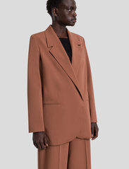 IVY OAK - Blazer With Hidden Press Buttons - vakarėlių drabužiai išparduotuvių kainomis - mid-brown - 3