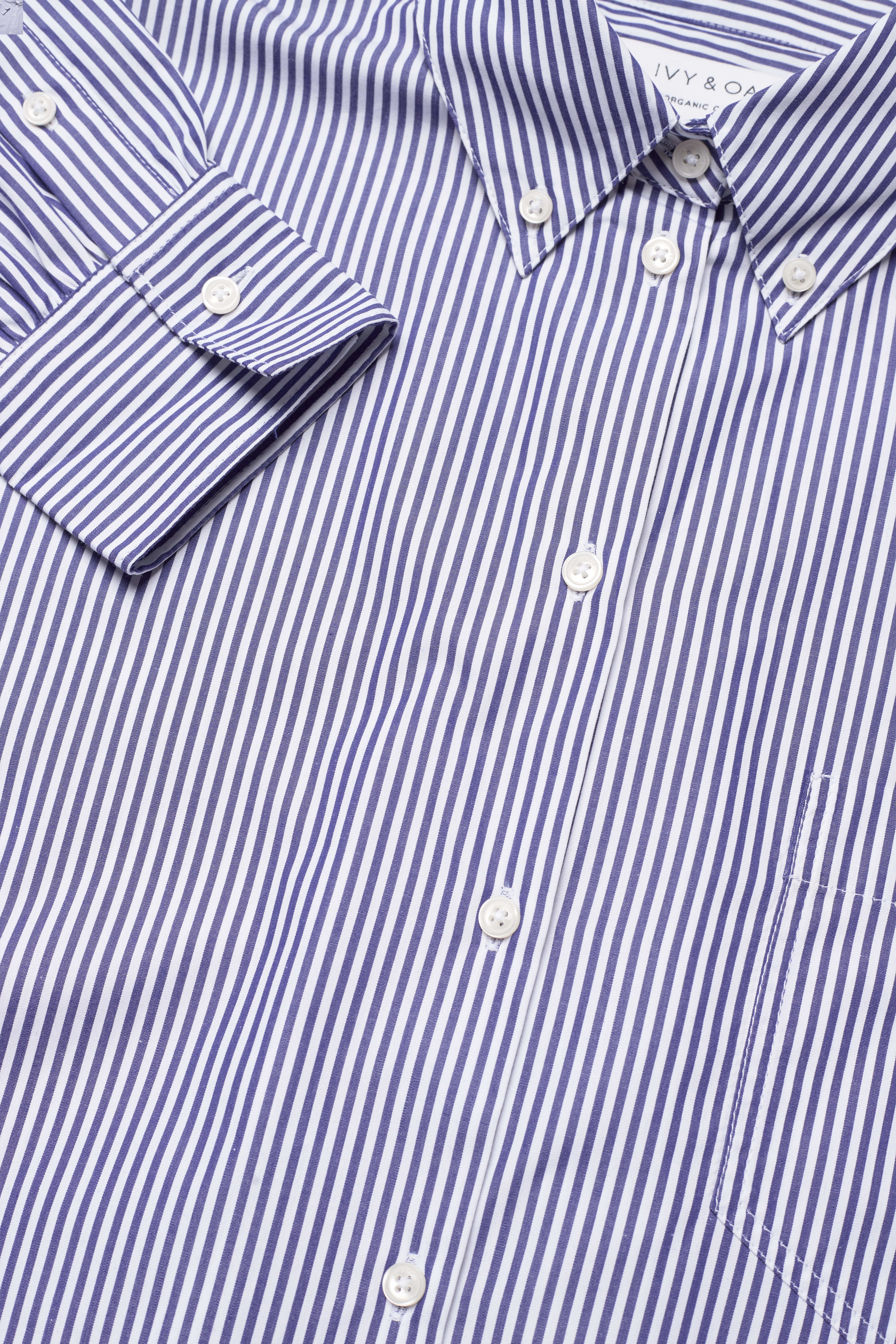 IVY OAK - BETHANY ROSE STRIPED BOXY BLOUSE - stripe bright white blue - 3