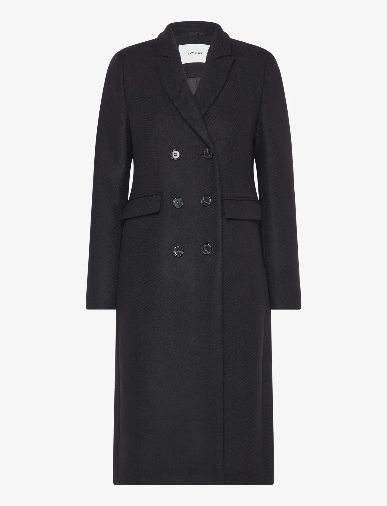 IVY OAK - Double Breasted Coat - winter coats - black - 0
