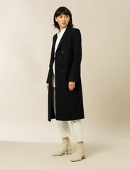 IVY OAK - Double Breasted Coat - winter coats - black - 4