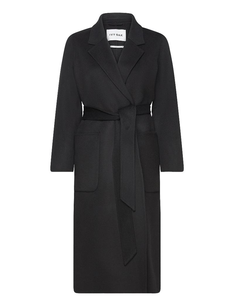 IVY OAK - Belted Double Face Coat - frakker - black - 1
