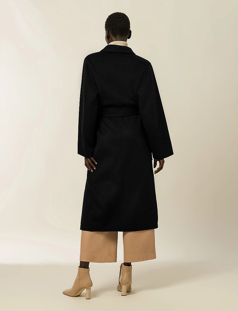 IVY OAK - Belted Double Face Coat - frakker - black - 3