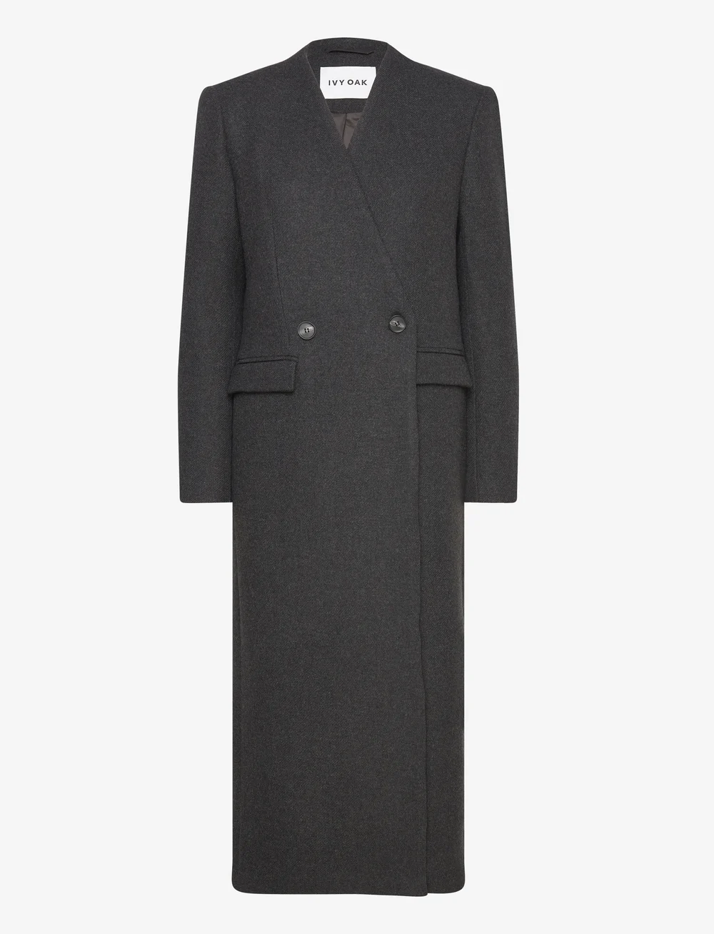 Collarless overcoat 2025