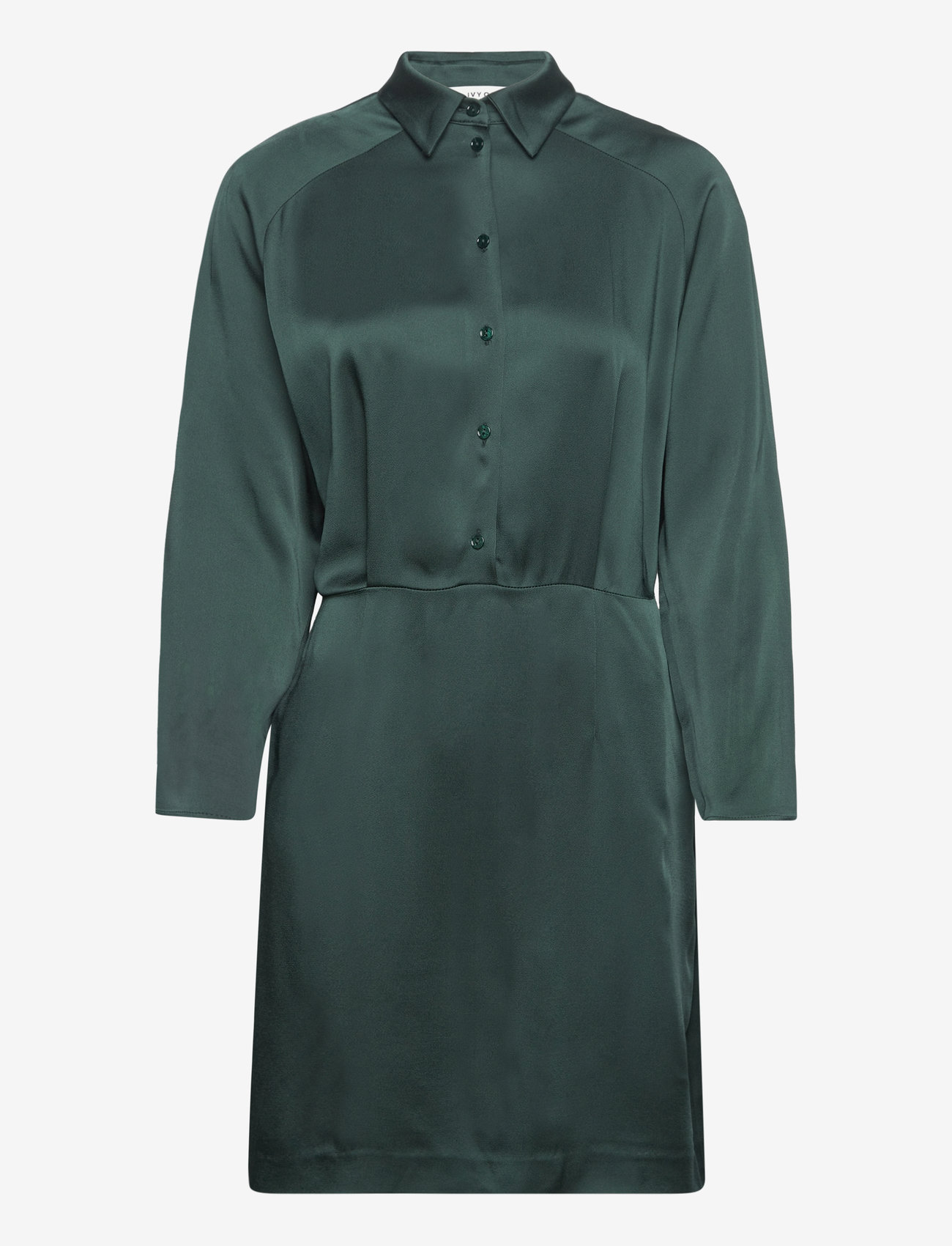 IVY OAK - MINI LENGTH WRAP DRESS - särkkleidid - bottle green - 0