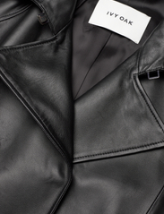IVY OAK - Leather Trench - spring jackets - black - 3