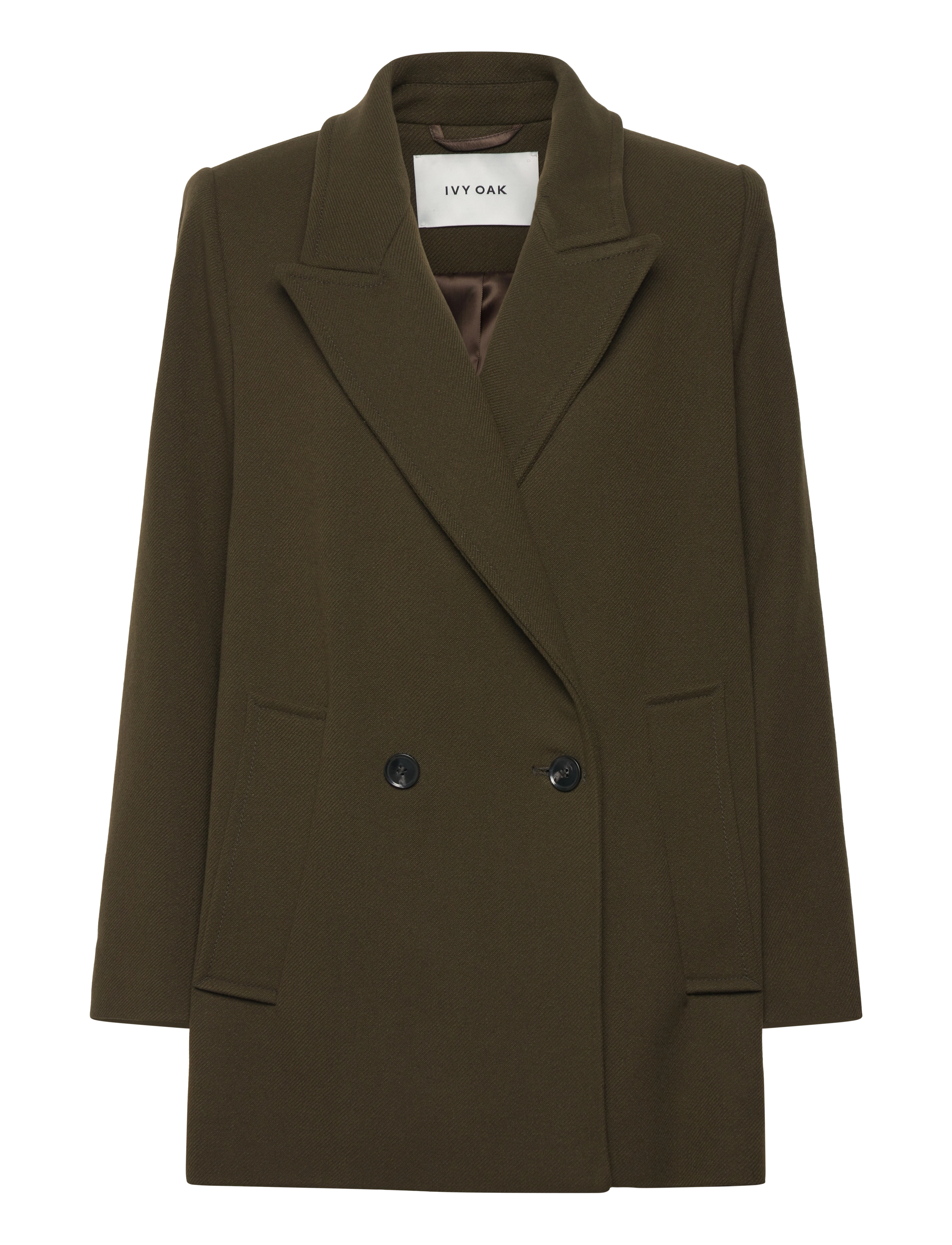IVY OAK JENNA - Oversize blazer - DARK KHAKI / khaki/green