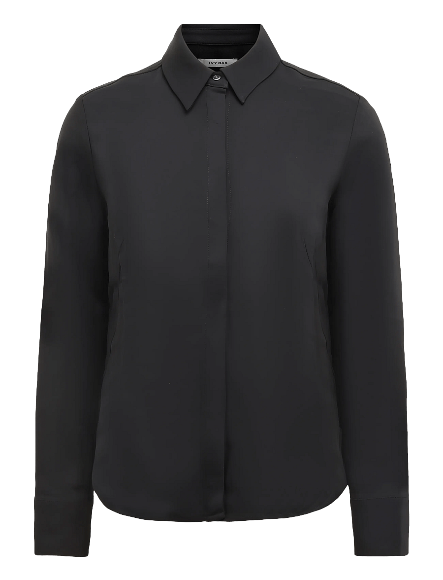 Ivy Oak - IOBrittany Shirt - langärmlige hemden - black - 0