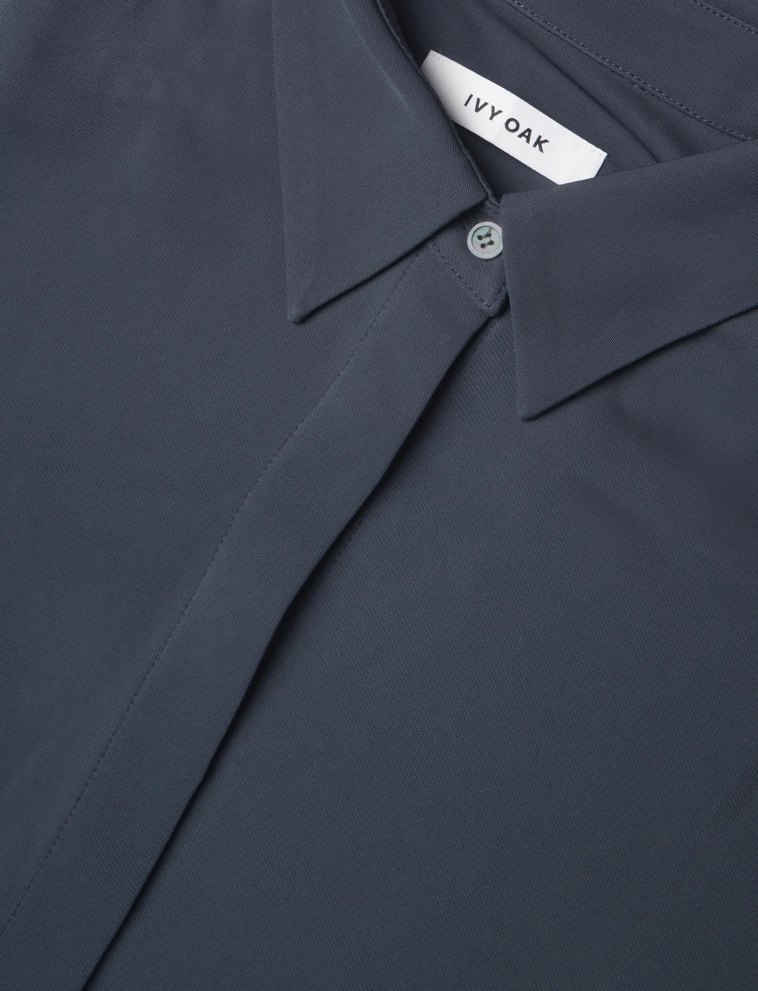 Ivy Oak - IOBrittany Shirt - långärmade skjortor - slate blue - 5