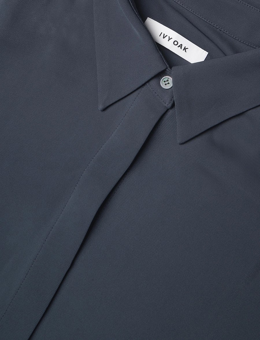 Ivy Oak - IOBrittany Shirt - långärmade skjortor - slate blue - 5