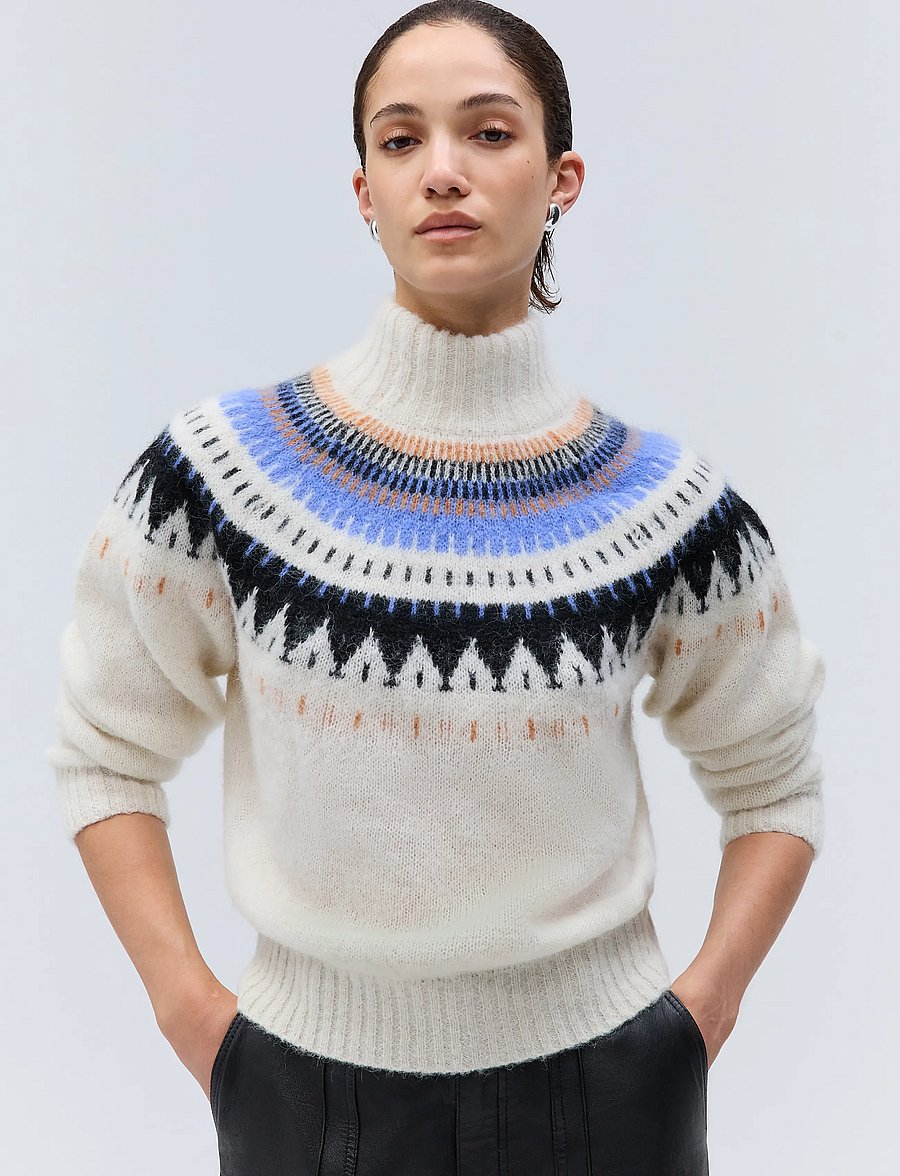 Ivy Oak - IOFidessa Pullover - striktrøjer - winter white - 1