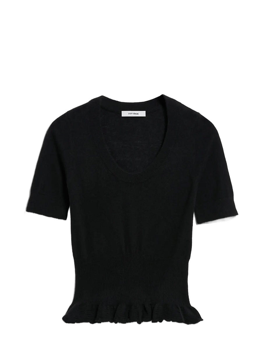 Ivy Oak - IOFrancie Top - t-shirts - black - 0