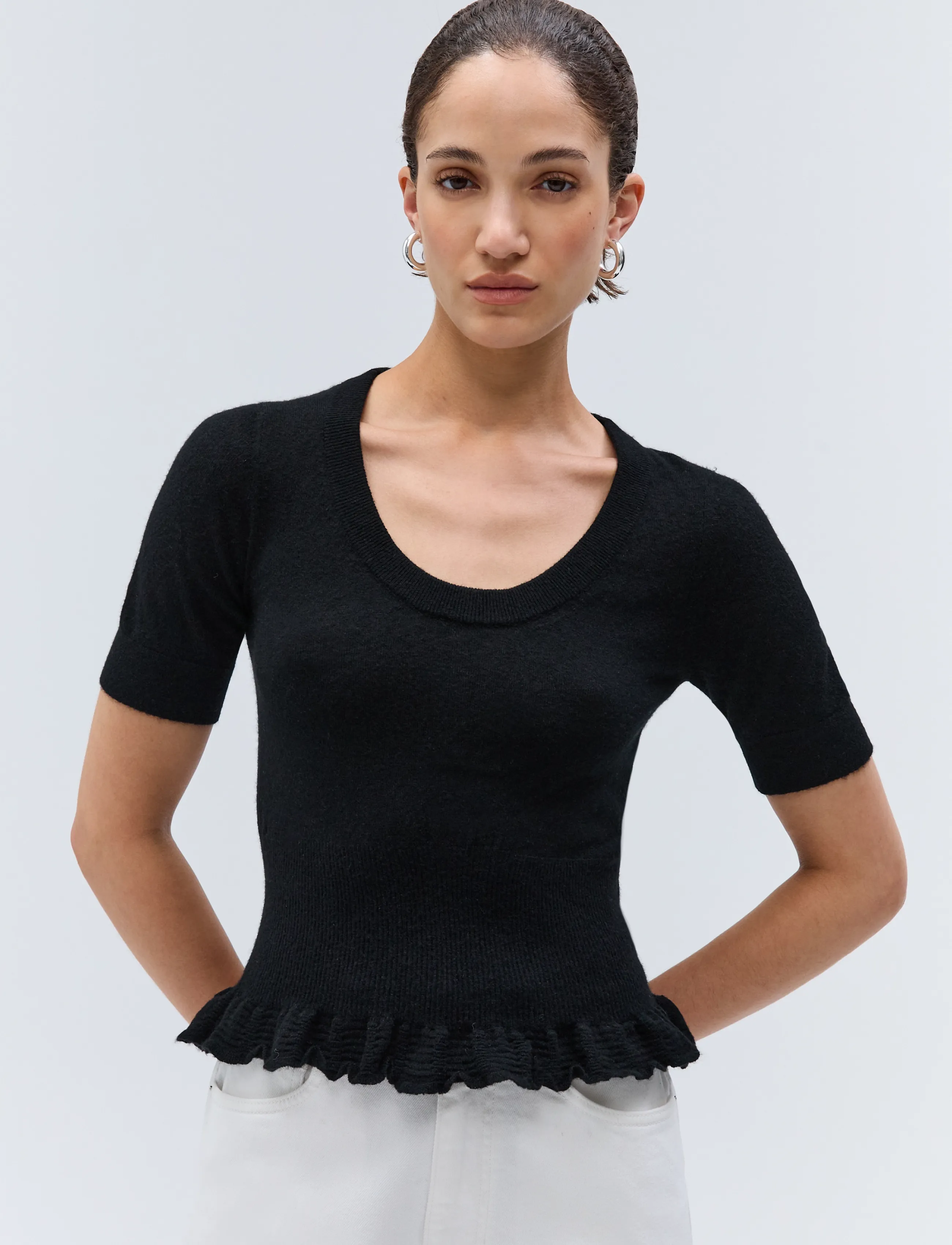 Ivy Oak - IOFrancie Top - t-shirts - black - 1