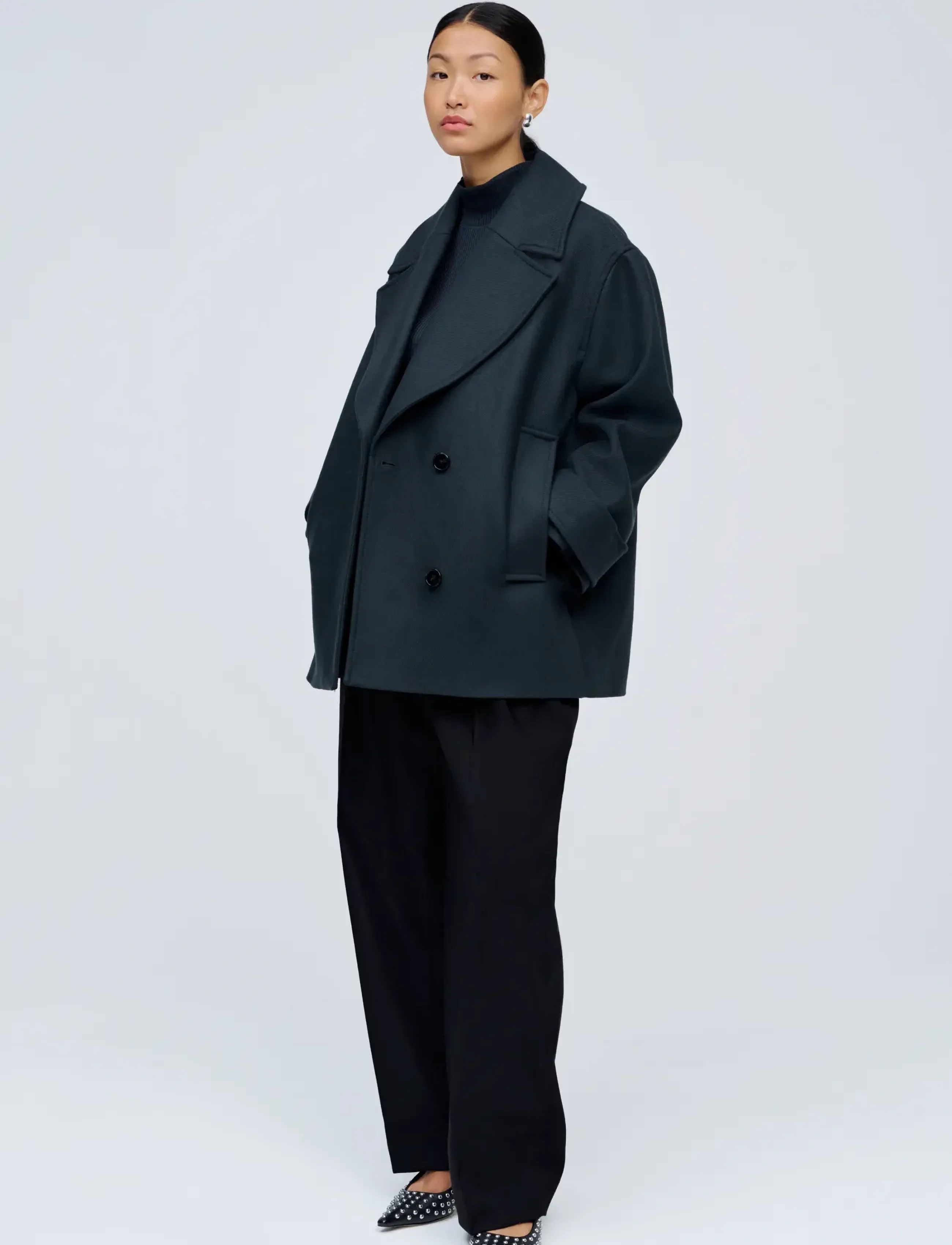 Ivy Oak IOCarly Coat - Tøj - SLATE BLUE / navy