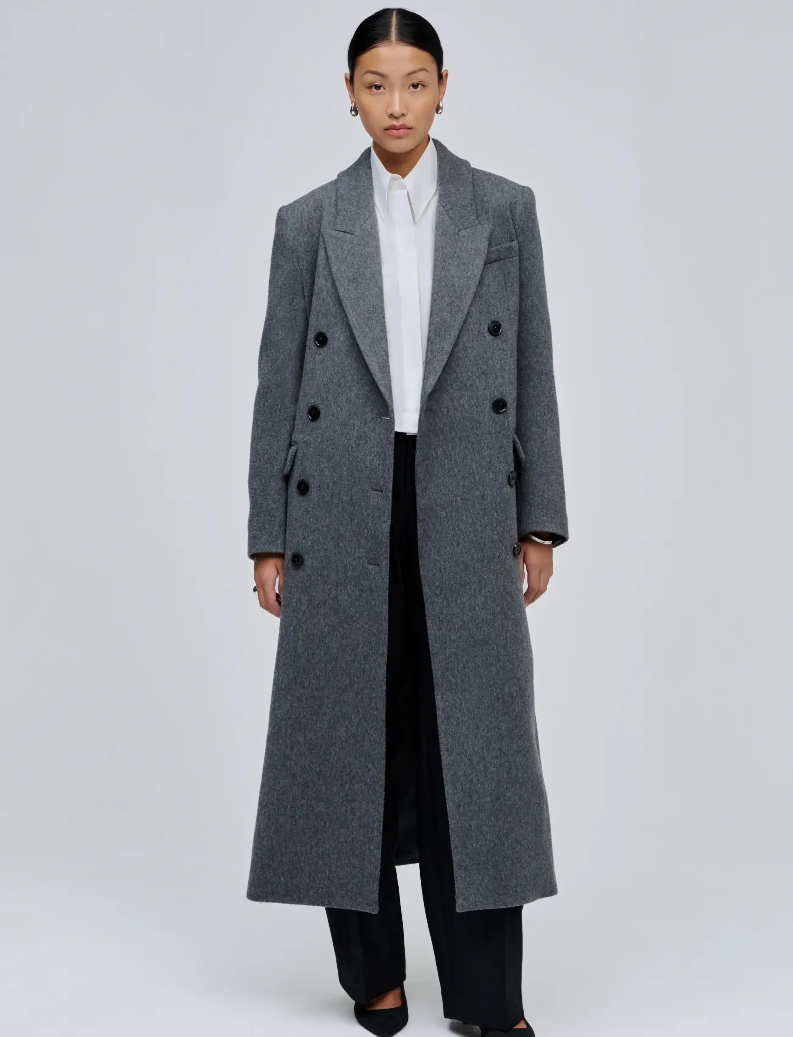 Ivy Oak IOChloris Coat - Kollektsioonid - GREY MÉLANGE / grey
