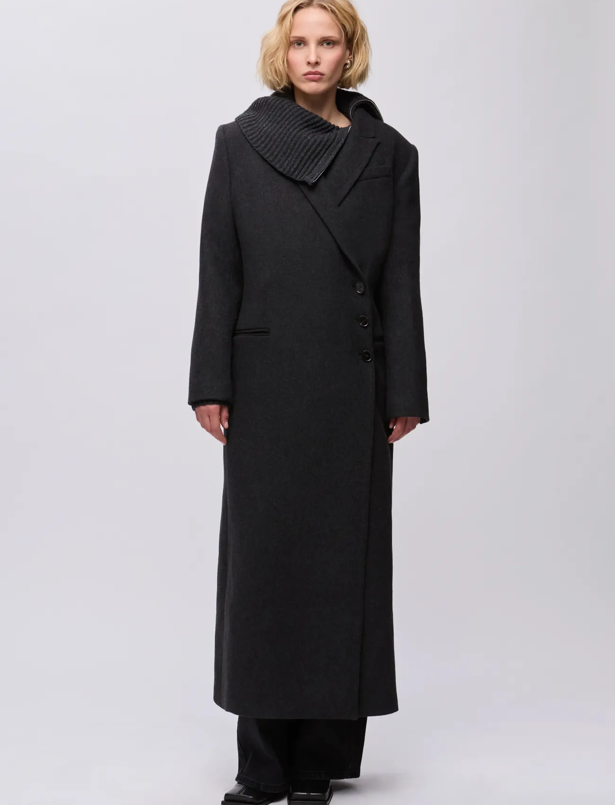 Ivy Oak IOClio Coat - Kleidung - ANTHRACITE MÉLANGE / grey