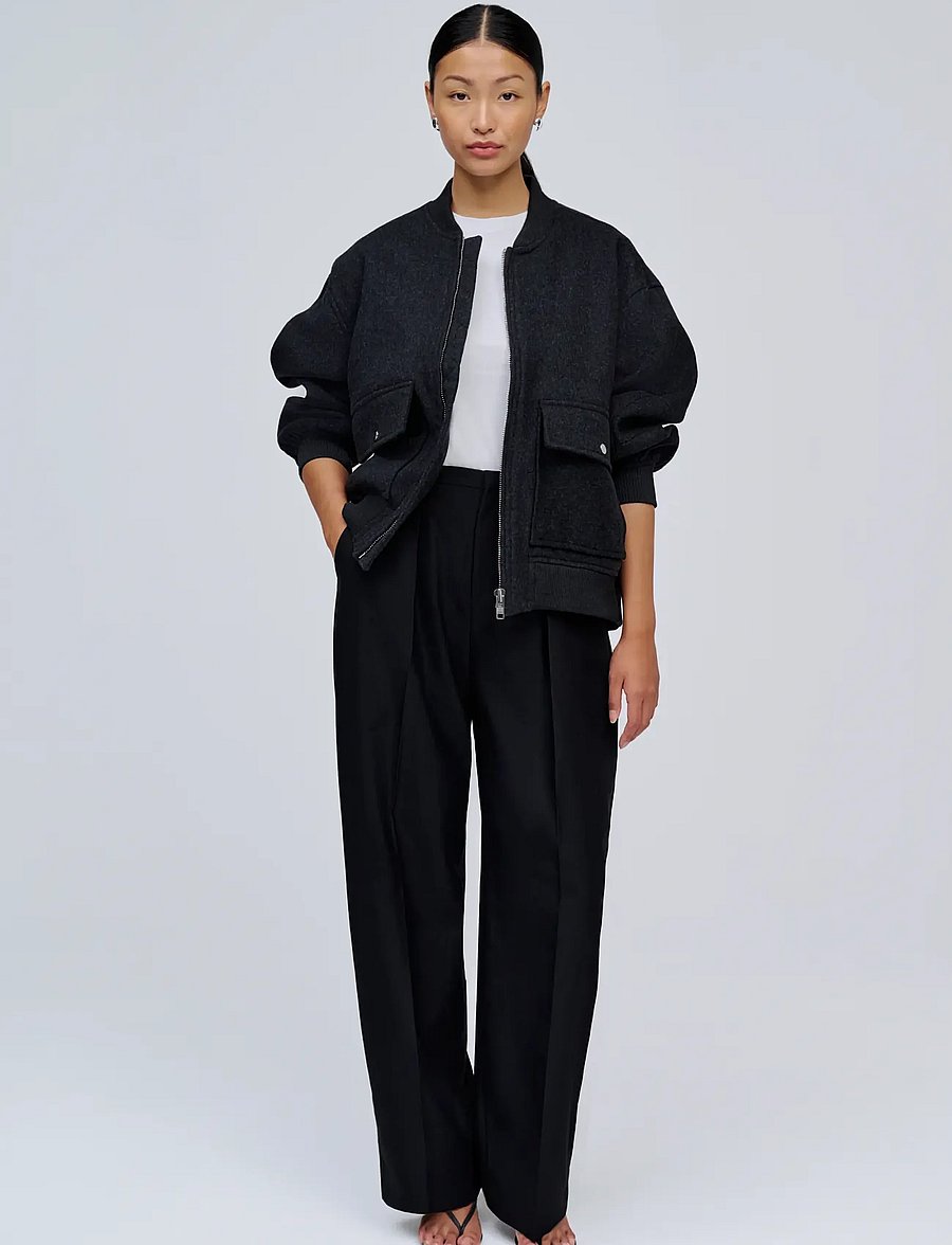 Ivy Oak - IOJaneMarie Jacket - bomberjackor - anthracite mÉlange - 2