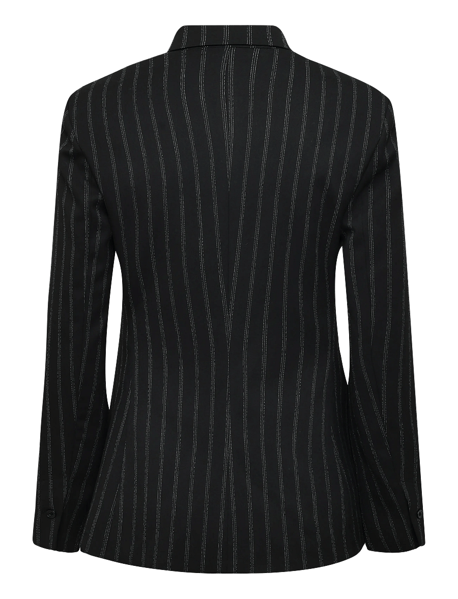 Ivy Oak - IOJuju Blazer - enkeltradede blazere - black & white triple pin strip - 1