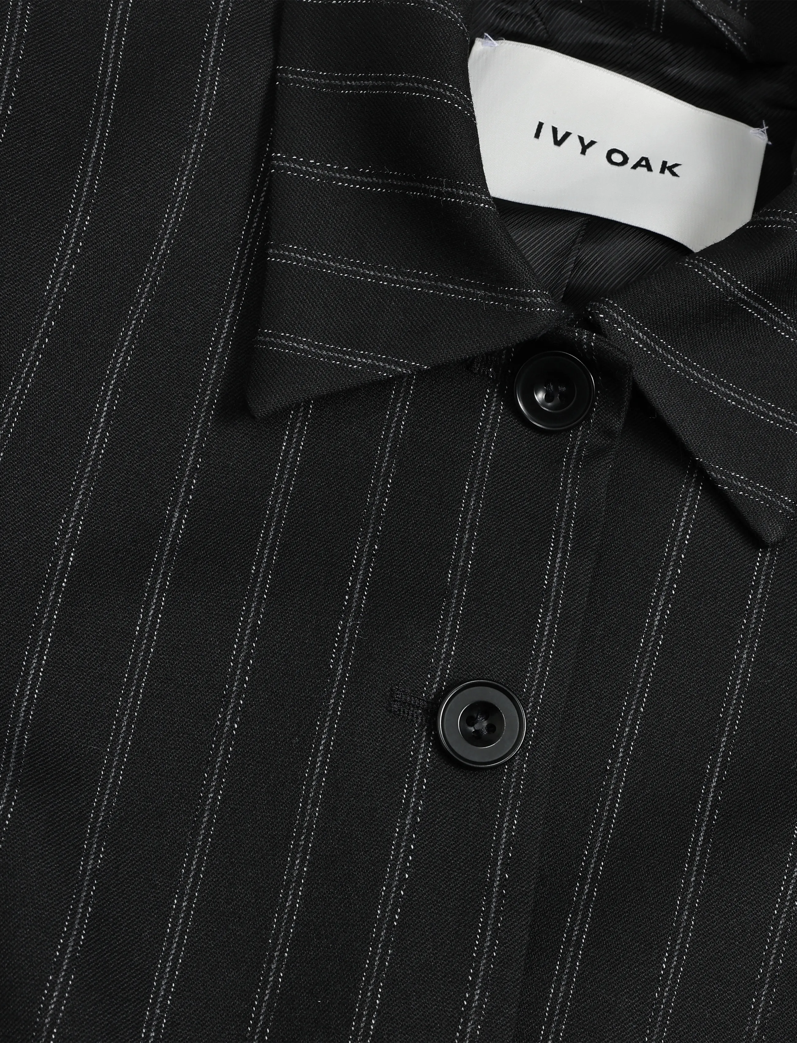 Ivy Oak - IOJuju Blazer - single breasted blazers - black & white triple pin strip - 5