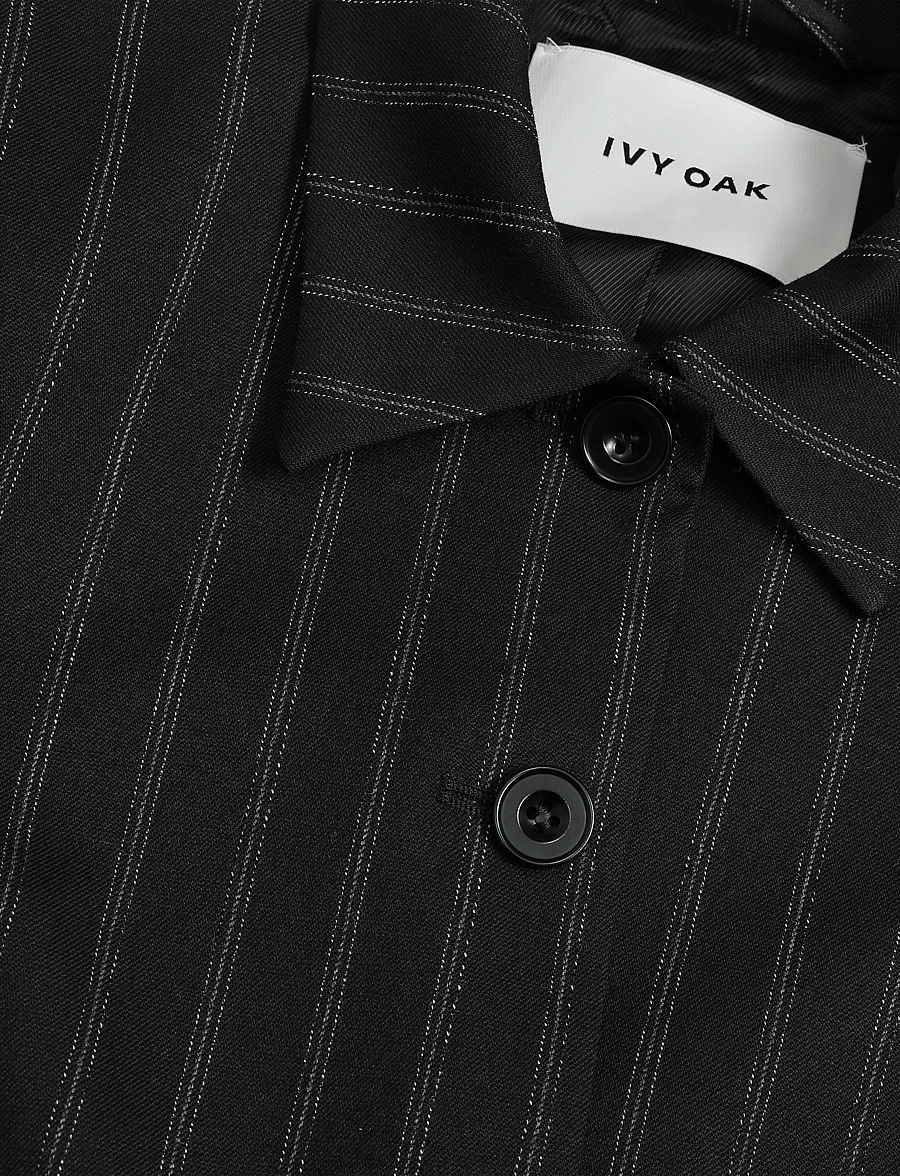 Ivy Oak - IOJuju Blazer - enkeltradede blazere - black & white triple pin strip - 5