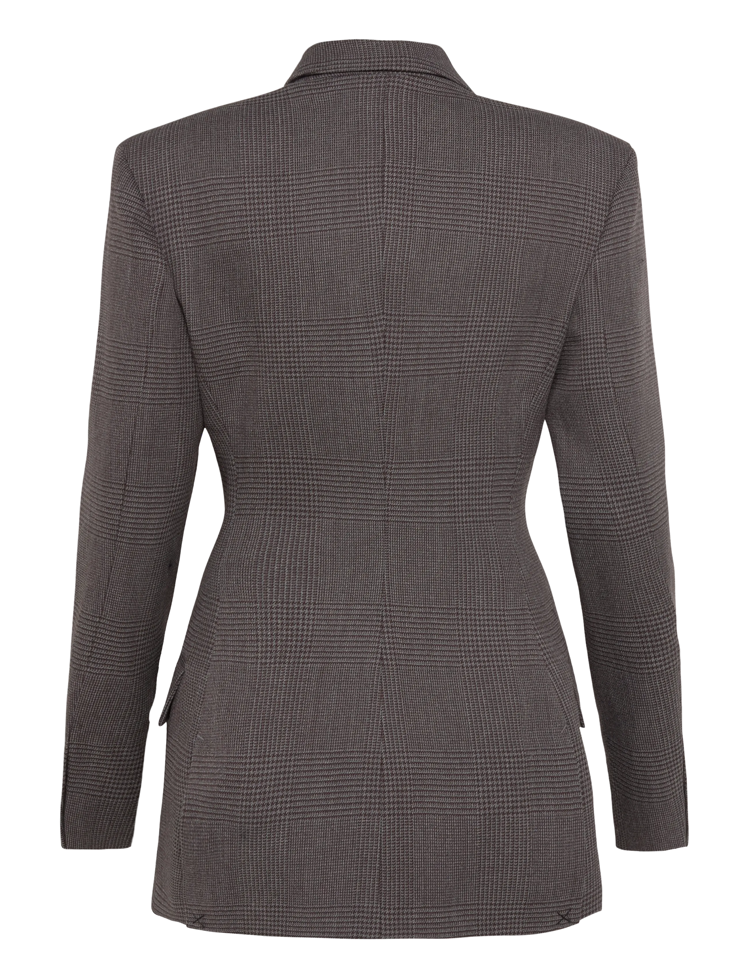 Ivy Oak - IOJunia Blazer - dobbeltradede blazere - cocoa houndstooth check - 2
