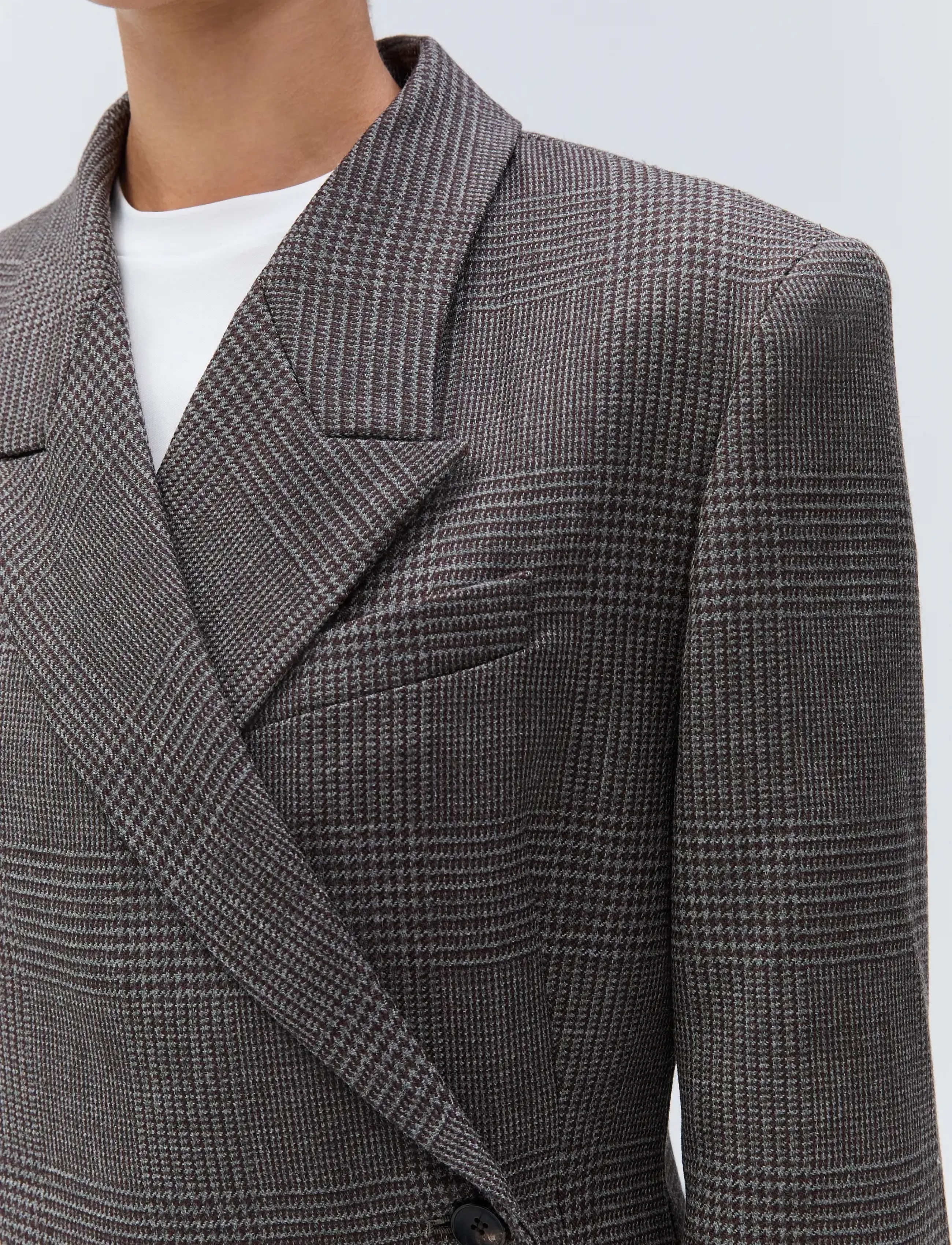 Ivy Oak - IOJunia Blazer - dobbeltradede blazere - cocoa houndstooth check - 5
