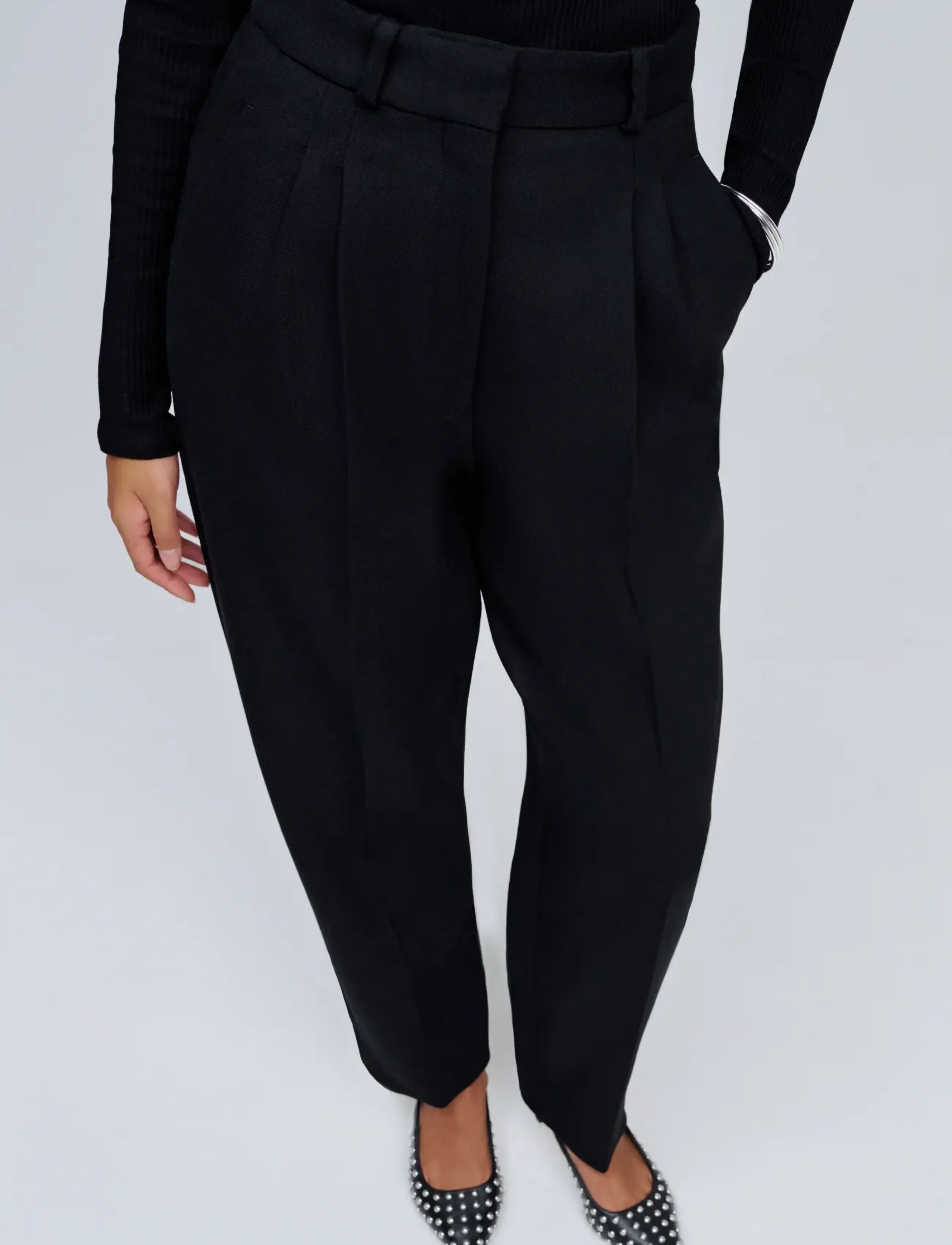 Ivy Oak - IOPadrona Pants - barrel-püksid - black - 2