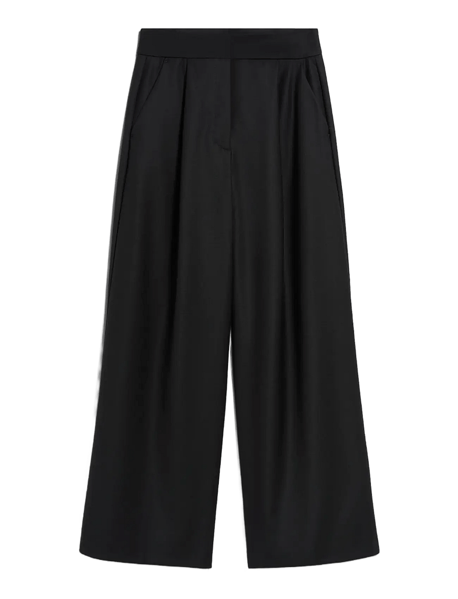 Ivy Oak - IOPriscilla Sue Pants - hosen mit weitem bein - black - 0