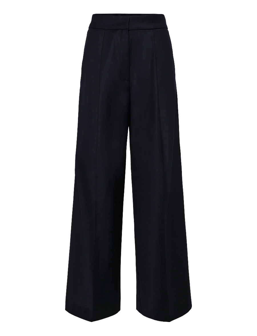 Ivy Oak - IOPriscilla Sue Pants - buxur með víðum skálmum - dark navy - 0