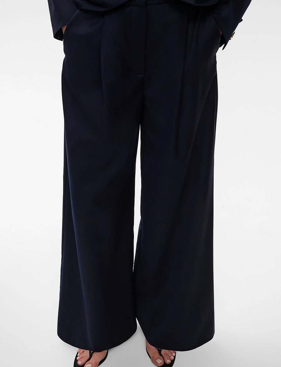 Ivy Oak - IOPriscilla Sue Pants - hosen mit weitem bein - dark navy - 1