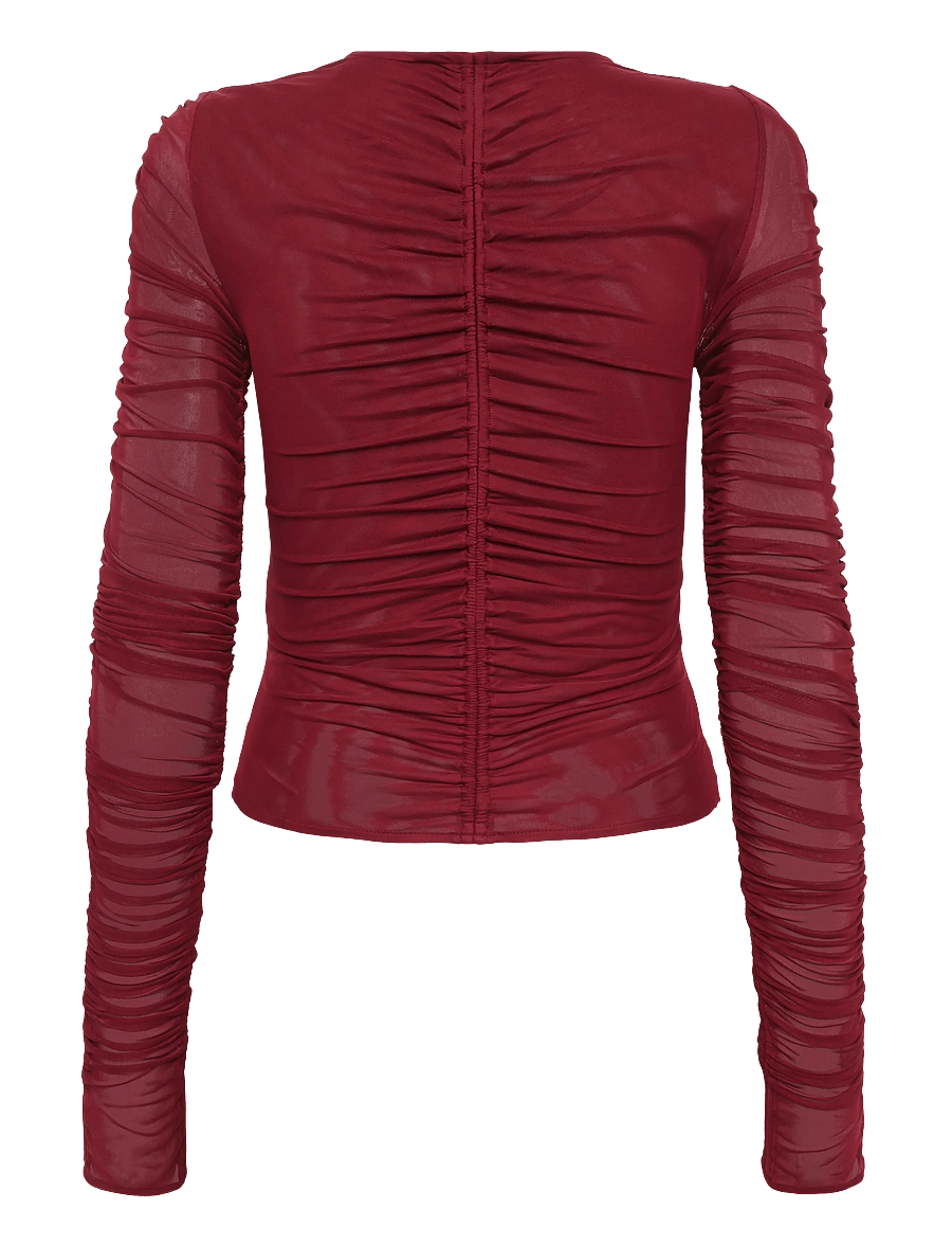 Ivy Oak - IOFatou Top - langærmede bluser - amarena red - 1